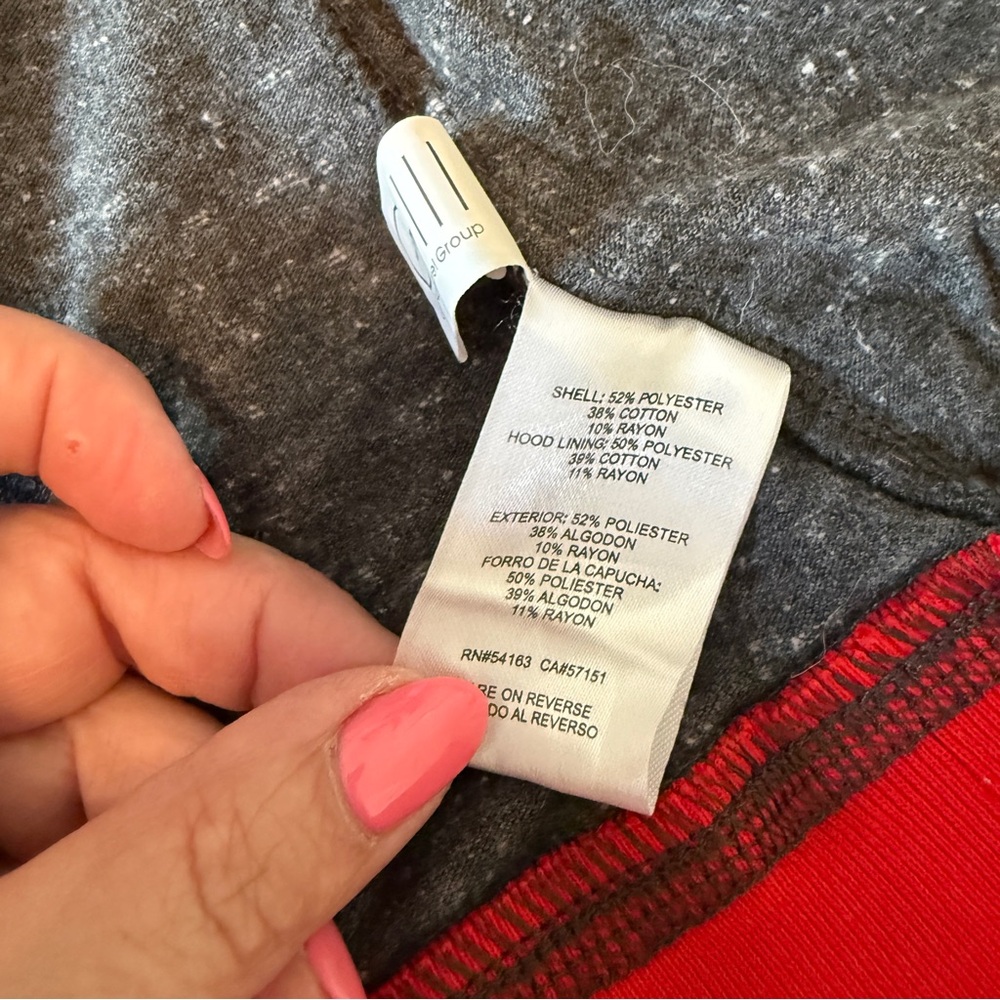 St. Louis Cardinals G-III Heathered Charcoal Tri-Blend Hoodie Cardigan Women’s M - Picture 7 of 8